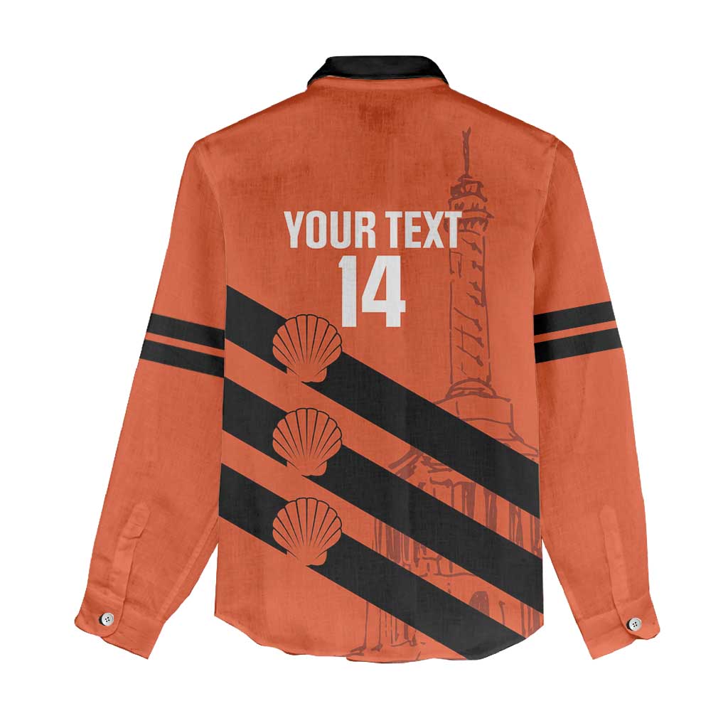 Cibao Dominican Republic Football Custom Women Casual Shirt Vamos La Bestia Naranja - Wonder Print Shop