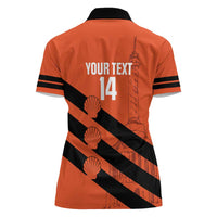 Cibao Dominican Republic Football Custom Women Polo Shirt Vamos La Bestia Naranja - Wonder Print Shop