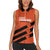 Cibao Dominican Republic Football Custom Women Sleeveless Polo Shirt Vamos La Bestia Naranja - Wonder Print Shop