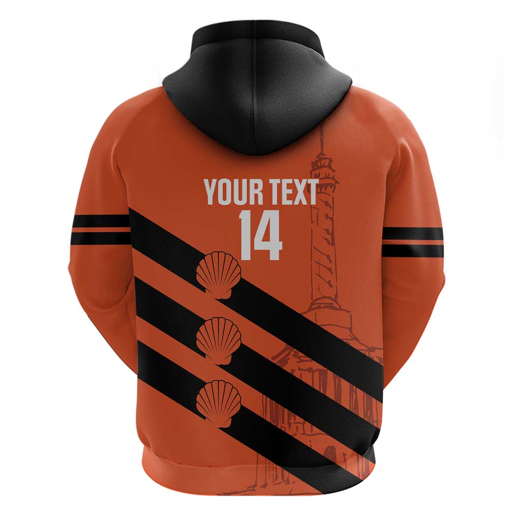 Cibao Dominican Republic Football Custom Zip Hoodie Vamos La Bestia Naranja - Wonder Print Shop