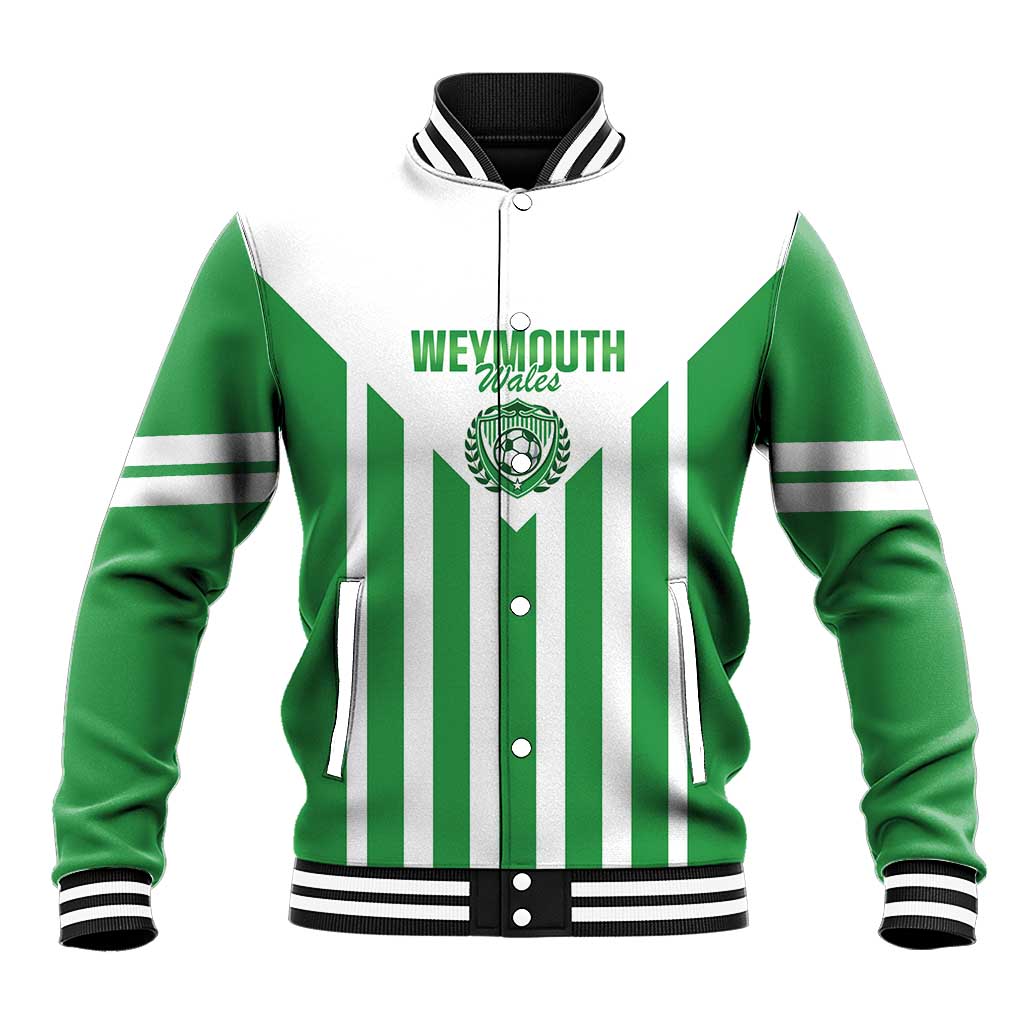 Weymouth Barbados Football Custom Baseball Jacket Come On Wales - Wonder Print Shop