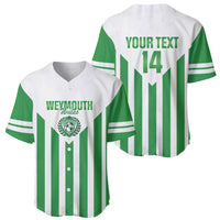 Weymouth Barbados Football Custom Baseball Jersey Come On Wales - Wonder Print Shop