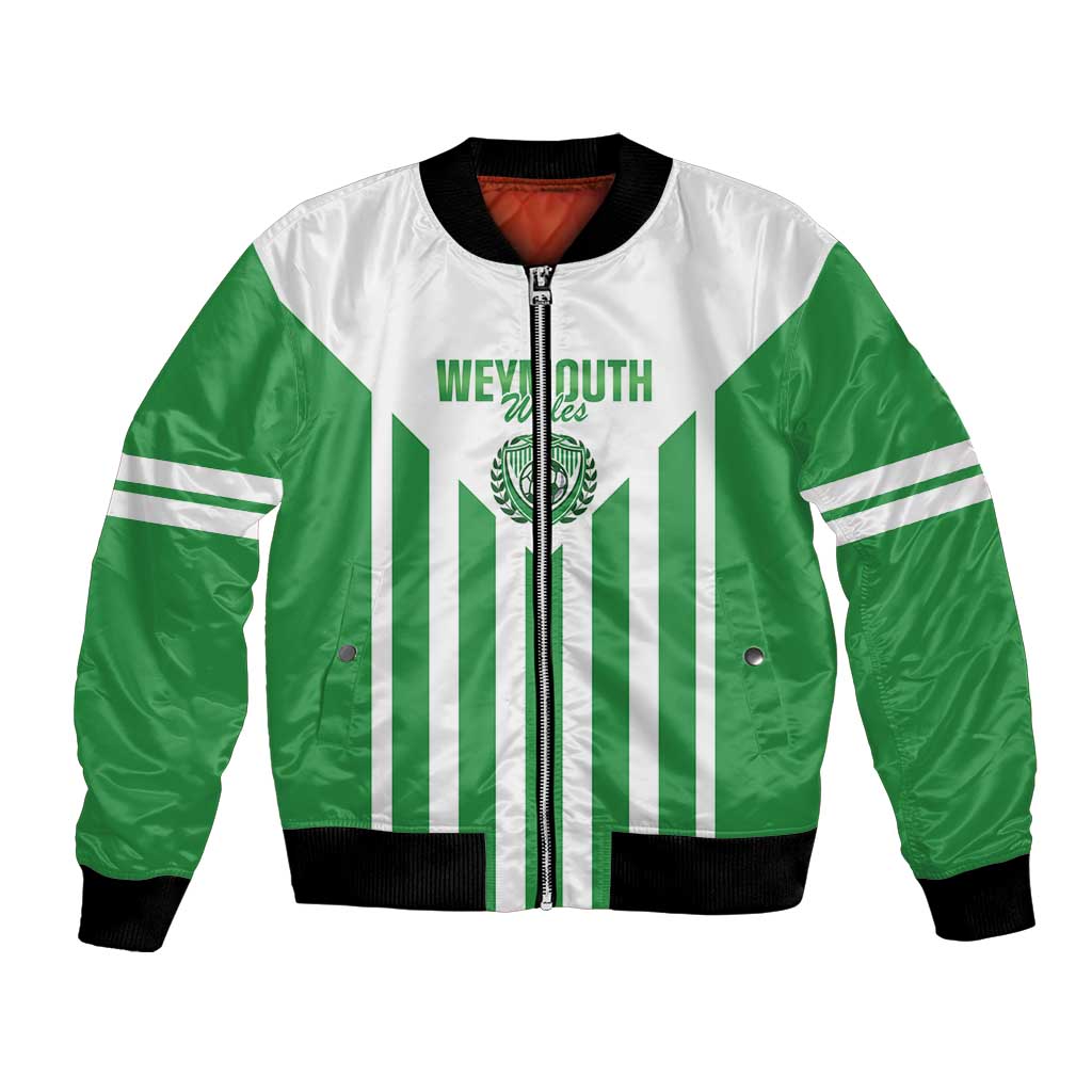 Weymouth Barbados Football Custom Bomber Jacket Come On Wales - Wonder Print Shop