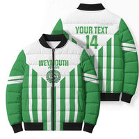 Weymouth Barbados Football Custom Bomber Puffer Jacket Come On Wales - Wonder Print Shop