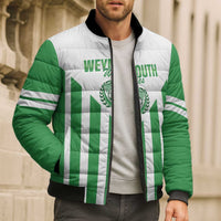 Weymouth Barbados Football Custom Bomber Puffer Jacket Come On Wales - Wonder Print Shop