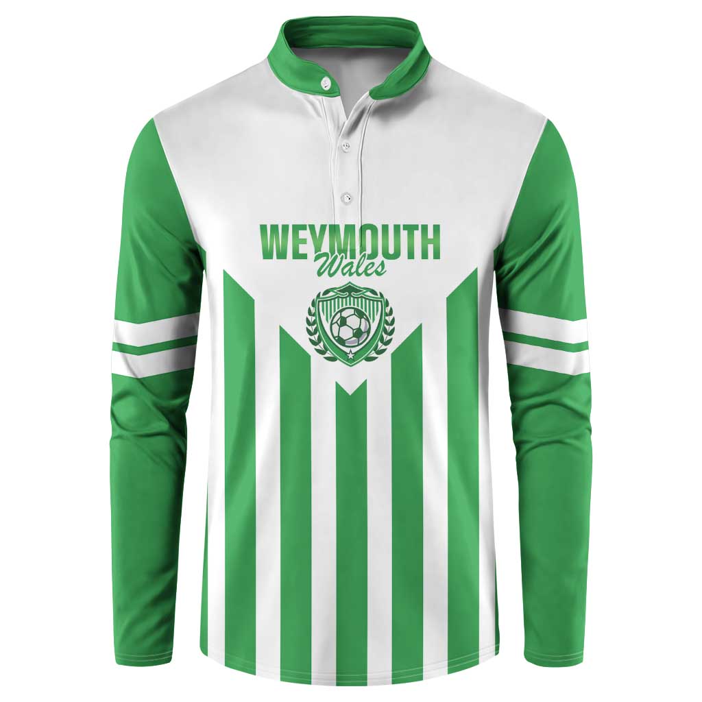 Weymouth Barbados Football Custom Button Sweatshirt Come On Wales - Wonder Print Shop