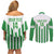 Weymouth Barbados Football Custom Couples Matching Off Shoulder Short Dress and Long Sleeve Button Shirt Come On Wales - Wonder Print Shop