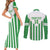 Weymouth Barbados Football Custom Couples Matching Short Sleeve Bodycon Dress and Long Sleeve Button Shirt Come On Wales - Wonder Print Shop