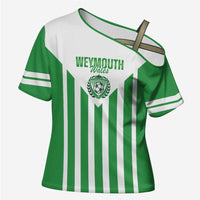 Weymouth Barbados Football Custom Cross Shoulder Shirt Come On Wales - Wonder Print Shop