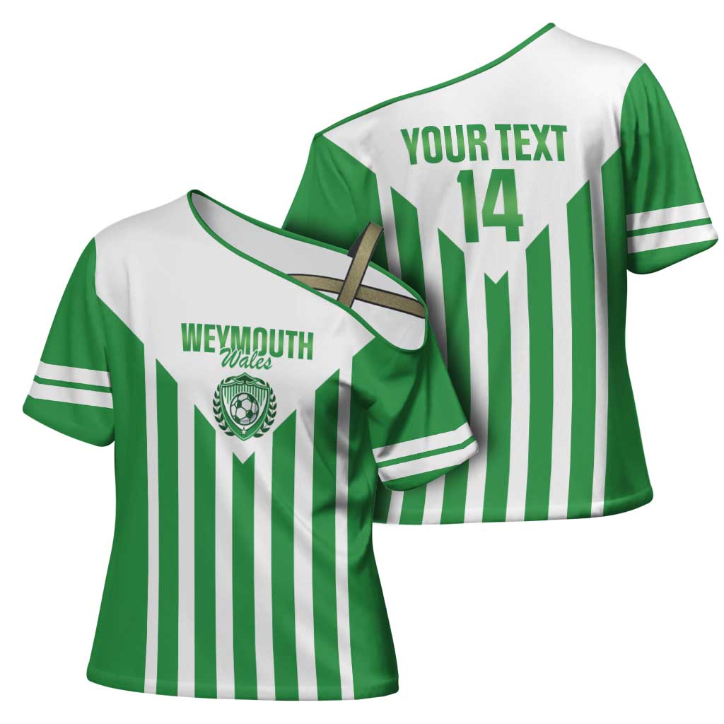 Weymouth Barbados Football Custom Cross Shoulder Shirt Come On Wales - Wonder Print Shop
