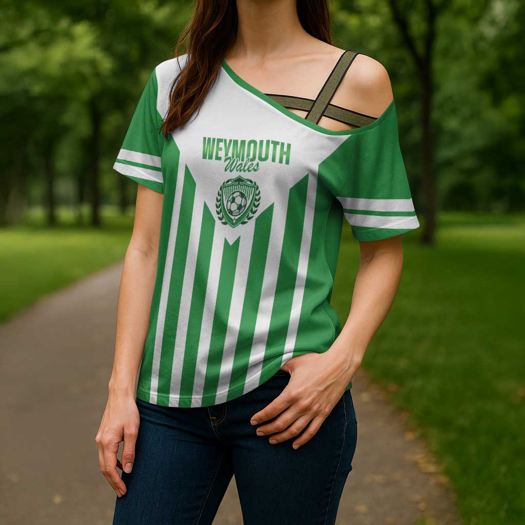 Weymouth Barbados Football Custom Cross Shoulder Shirt Come On Wales - Wonder Print Shop