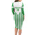 Weymouth Barbados Football Custom Family Matching Long Sleeve Bodycon Dress and Hawaiian Shirt Come On Wales - Wonder Print Shop