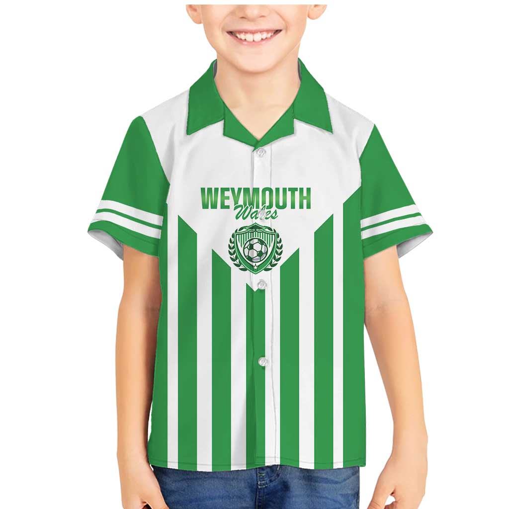 Weymouth Barbados Football Custom Family Matching Mermaid Dress and Hawaiian Shirt Come On Wales - Wonder Print Shop