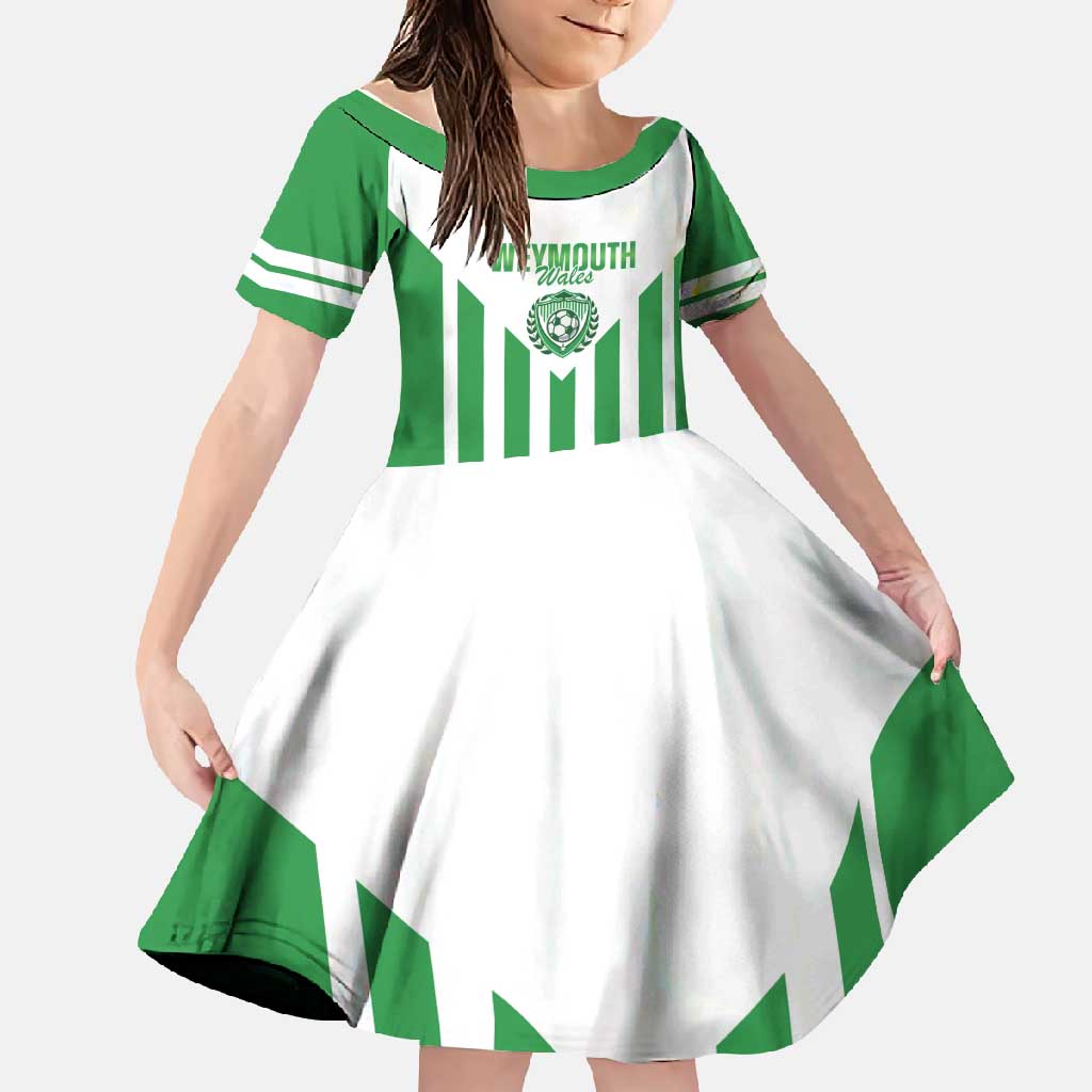 Weymouth Barbados Football Custom Family Matching Off Shoulder Maxi Dress and Hawaiian Shirt Come On Wales - Wonder Print Shop