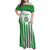 Weymouth Barbados Football Custom Family Matching Off Shoulder Maxi Dress and Hawaiian Shirt Come On Wales - Wonder Print Shop