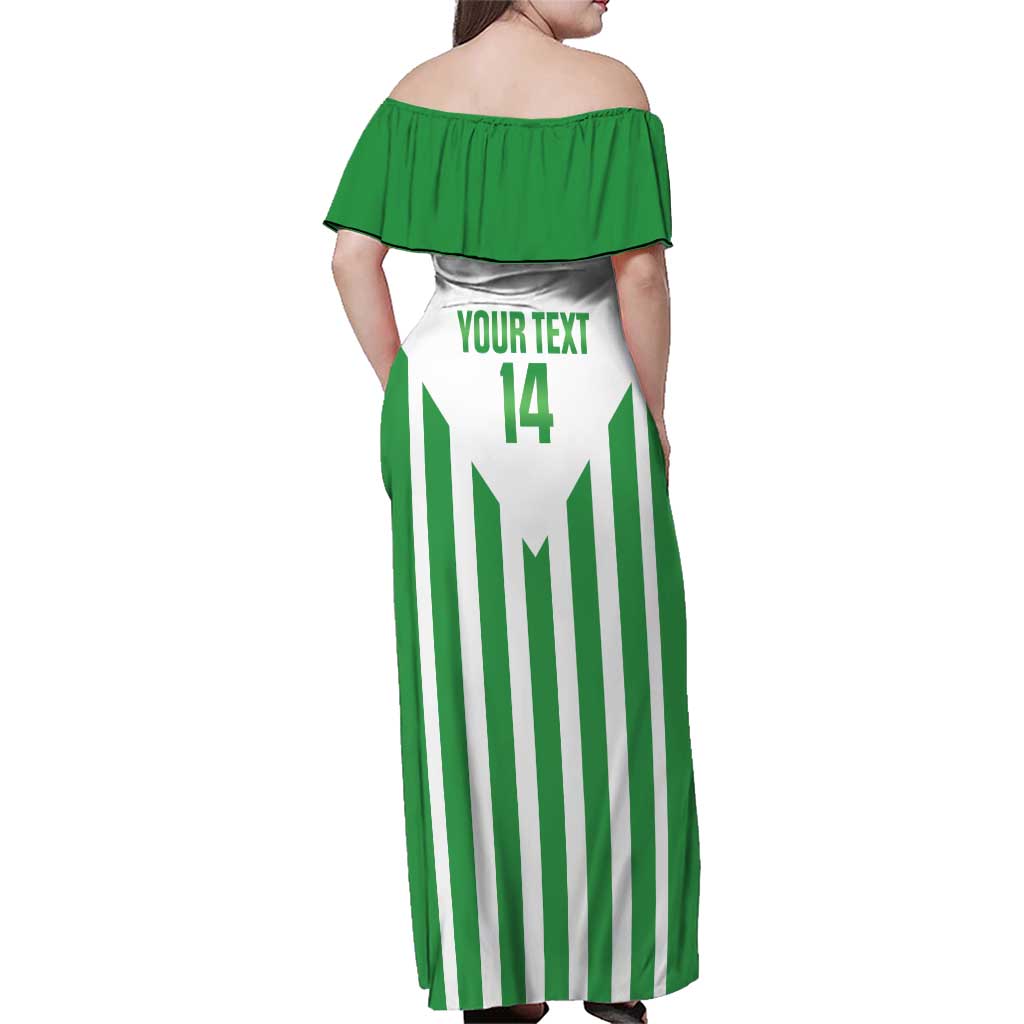 Weymouth Barbados Football Custom Family Matching Off Shoulder Maxi Dress and Hawaiian Shirt Come On Wales - Wonder Print Shop