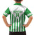 Weymouth Barbados Football Custom Family Matching Off Shoulder Short Dress and Hawaiian Shirt Come On Wales - Wonder Print Shop