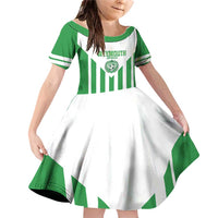 Weymouth Barbados Football Custom Family Matching Off Shoulder Short Dress and Hawaiian Shirt Come On Wales - Wonder Print Shop