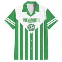 Weymouth Barbados Football Custom Family Matching Off Shoulder Short Dress and Hawaiian Shirt Come On Wales - Wonder Print Shop