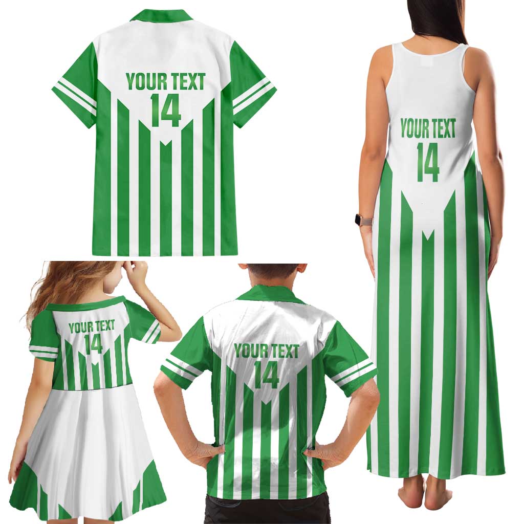 Weymouth Barbados Football Custom Family Matching Tank Maxi Dress and Hawaiian Shirt Come On Wales - Wonder Print Shop