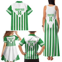 Weymouth Barbados Football Custom Family Matching Tank Maxi Dress and Hawaiian Shirt Come On Wales - Wonder Print Shop