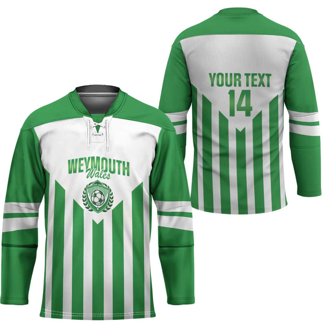 Weymouth Barbados Football Custom Hockey Jersey Come On Wales - Wonder Print Shop