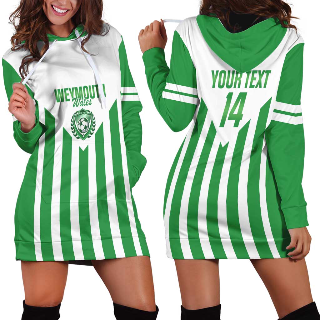 Weymouth Barbados Football Custom Hoodie Dress Come On Wales - Wonder Print Shop