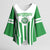 Weymouth Barbados Football Custom Kimono Sleeve Blouse Come On Wales - Wonder Print Shop