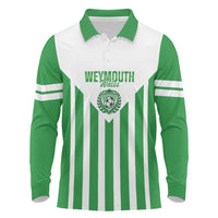 Weymouth Barbados Football Custom Long Sleeve Polo Shirt Come On Wales - Wonder Print Shop