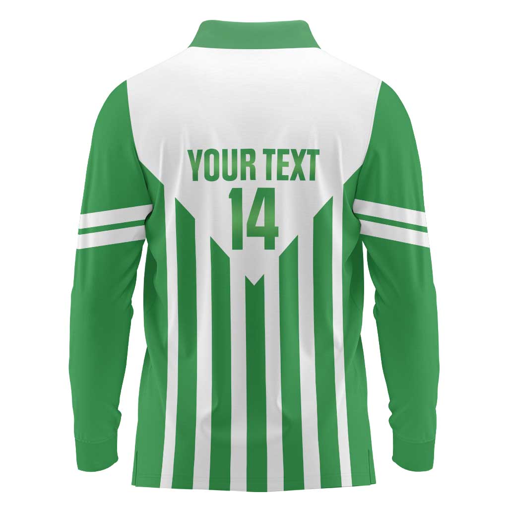 Weymouth Barbados Football Custom Long Sleeve Polo Shirt Come On Wales - Wonder Print Shop