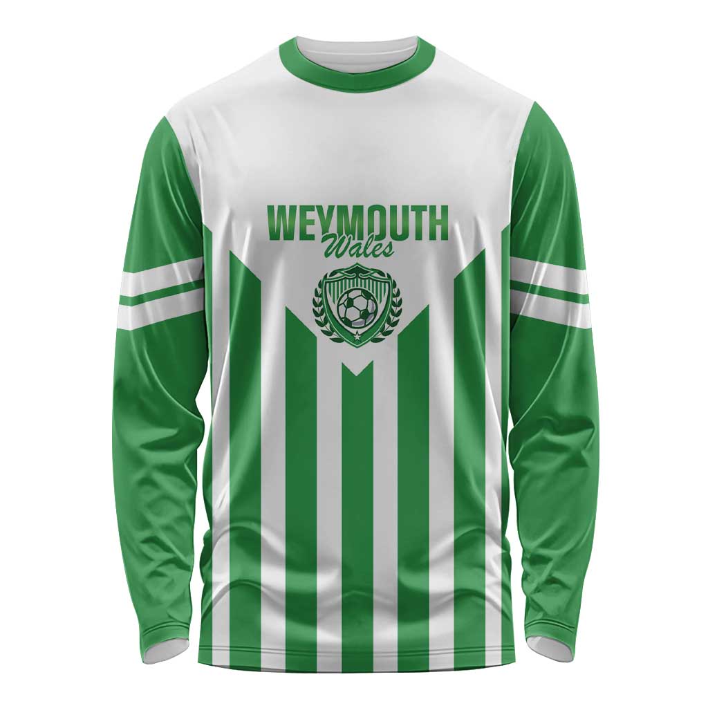 Weymouth Barbados Football Custom Long Sleeve Shirt Come On Wales - Wonder Print Shop