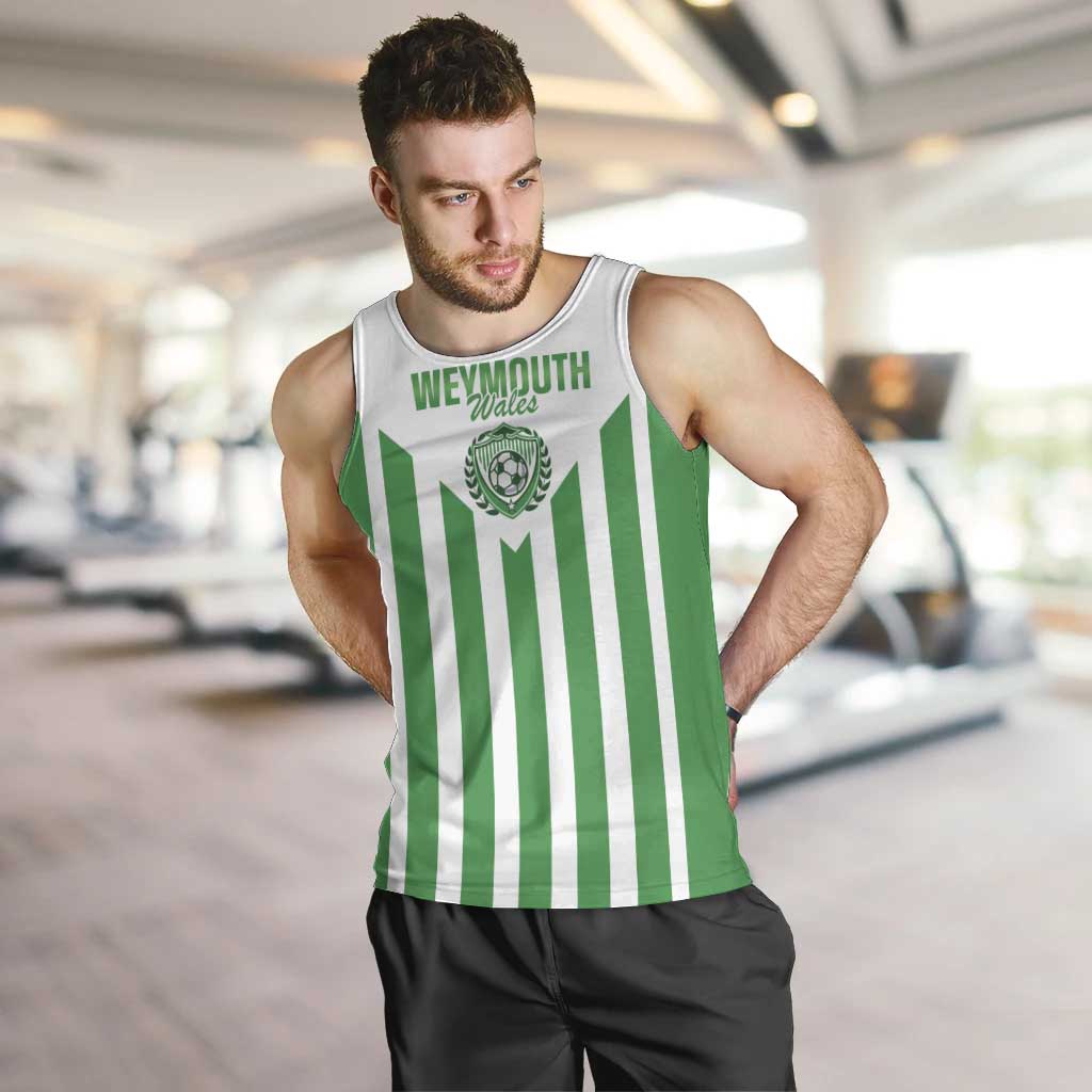 Weymouth Barbados Football Custom Men Tank Top Come On Wales - Wonder Print Shop
