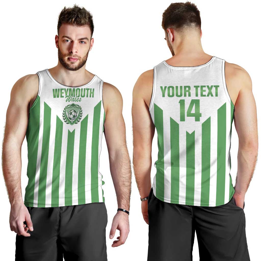 Weymouth Barbados Football Custom Men Tank Top Come On Wales - Wonder Print Shop
