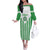 Weymouth Barbados Football Custom Off The Shoulder Long Sleeve Dress Come On Wales - Wonder Print Shop