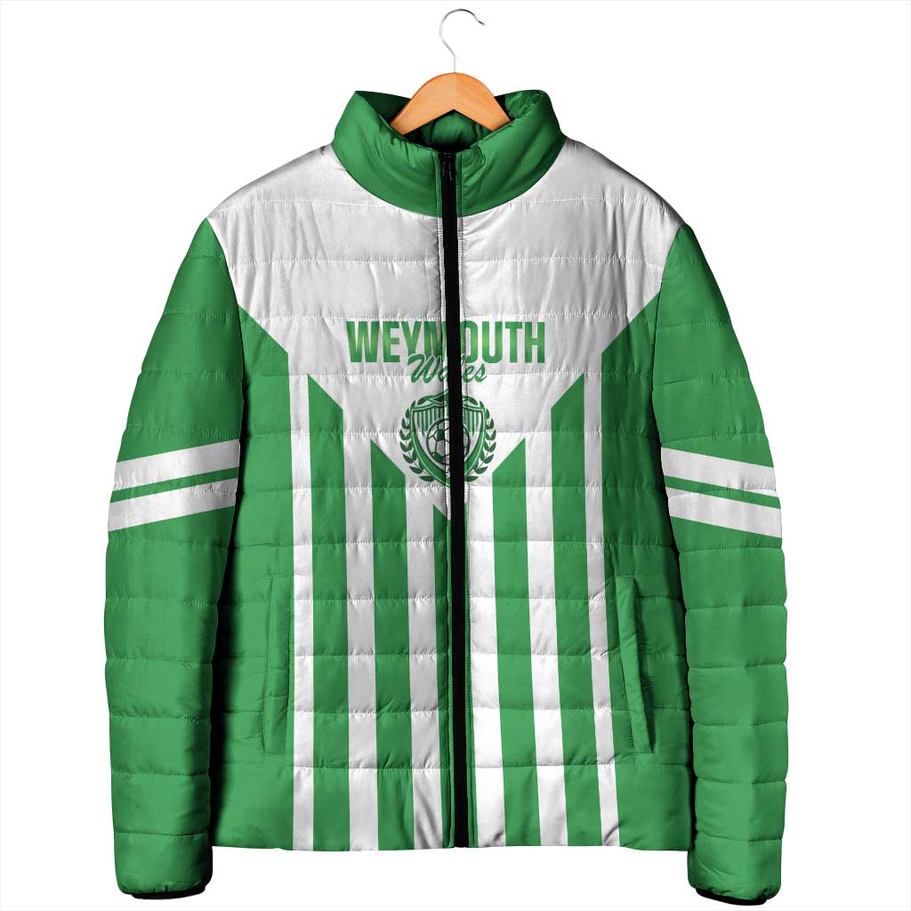 Weymouth Barbados Football Custom Padded Jacket Come On Wales - Wonder Print Shop