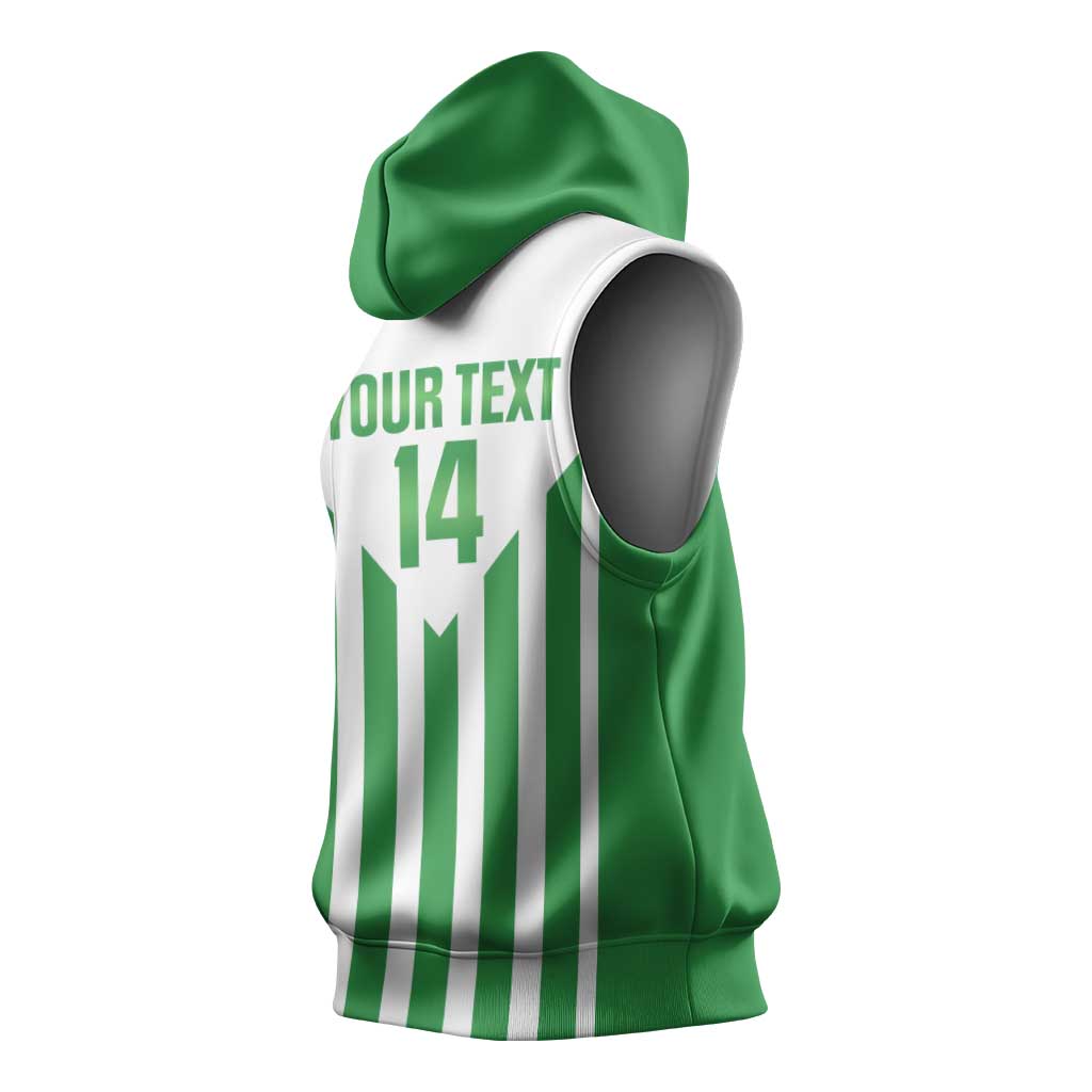 Weymouth Barbados Football Custom Sleeveless Hoodie Come On Wales - Wonder Print Shop