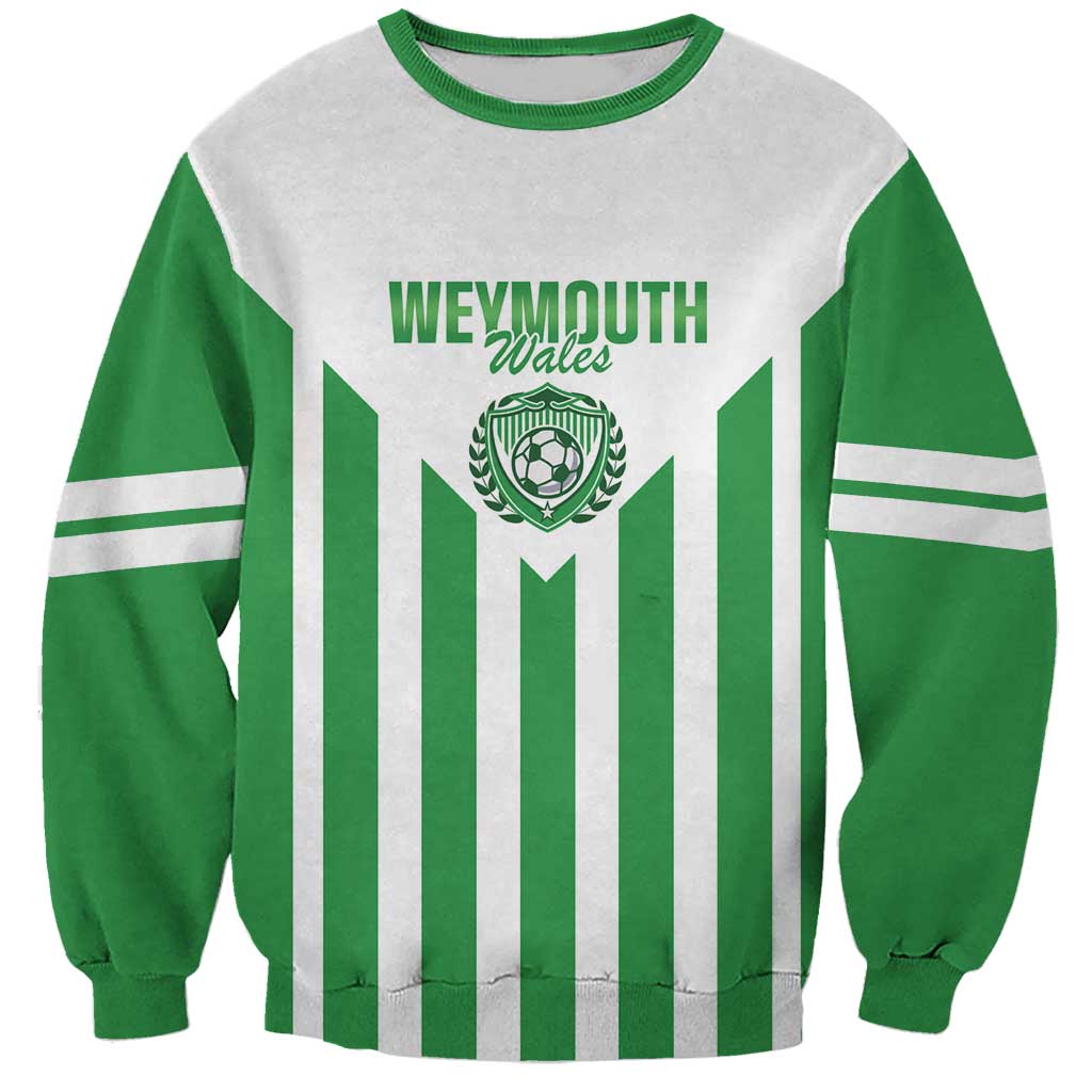 Weymouth Barbados Football Custom Sweatshirt Come On Wales - Wonder Print Shop