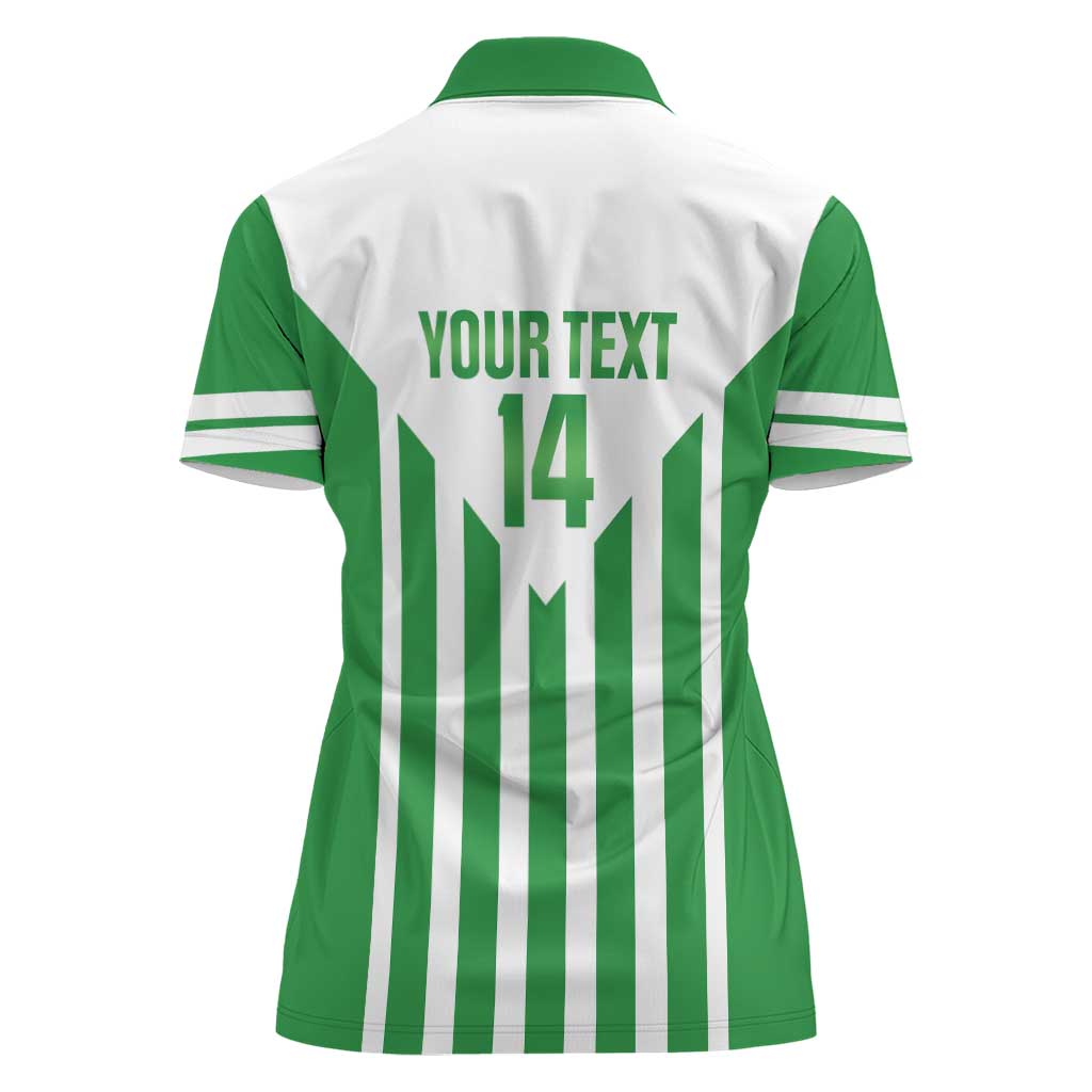 Weymouth Barbados Football Custom Women Polo Shirt Come On Wales - Wonder Print Shop