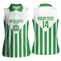 Weymouth Barbados Football Custom Women Sleeveless Polo Shirt Come On Wales - Wonder Print Shop