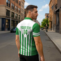 Weymouth Barbados Football Custom Zipper Polo Shirt Come On Wales - Wonder Print Shop