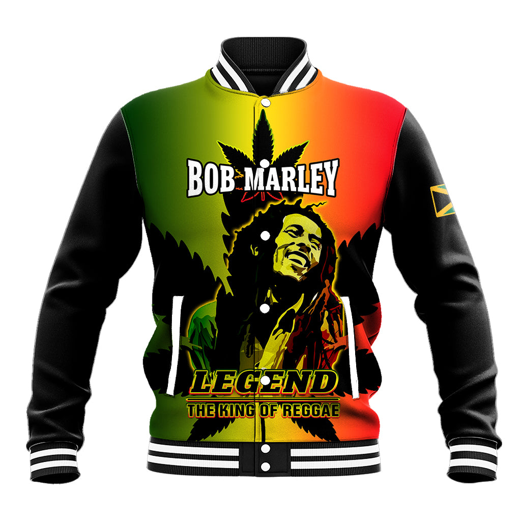 Jamaica Legend Bob Baseball Jacket The King Of Reggae - Wonder Print Shop