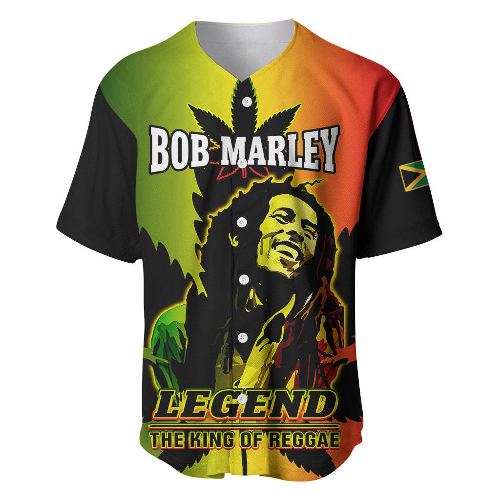 Jamaica Legend Bob Baseball Jersey The King Of Reggae - Wonder Print Shop