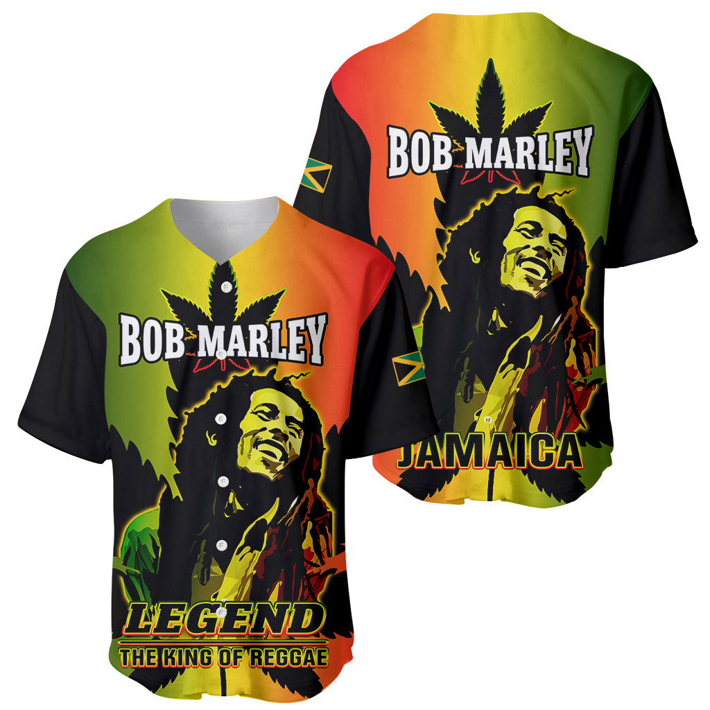 Jamaica Legend Bob Baseball Jersey The King Of Reggae - Wonder Print Shop