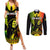 Jamaica Legend Bob Couples Matching Summer Maxi Dress and Long Sleeve Button Shirts The King Of Reggae - Wonder Print Shop