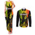 Jamaica Legend Bob Couples Matching Tank Maxi Dress and Long Sleeve Button Shirts The King Of Reggae - Wonder Print Shop