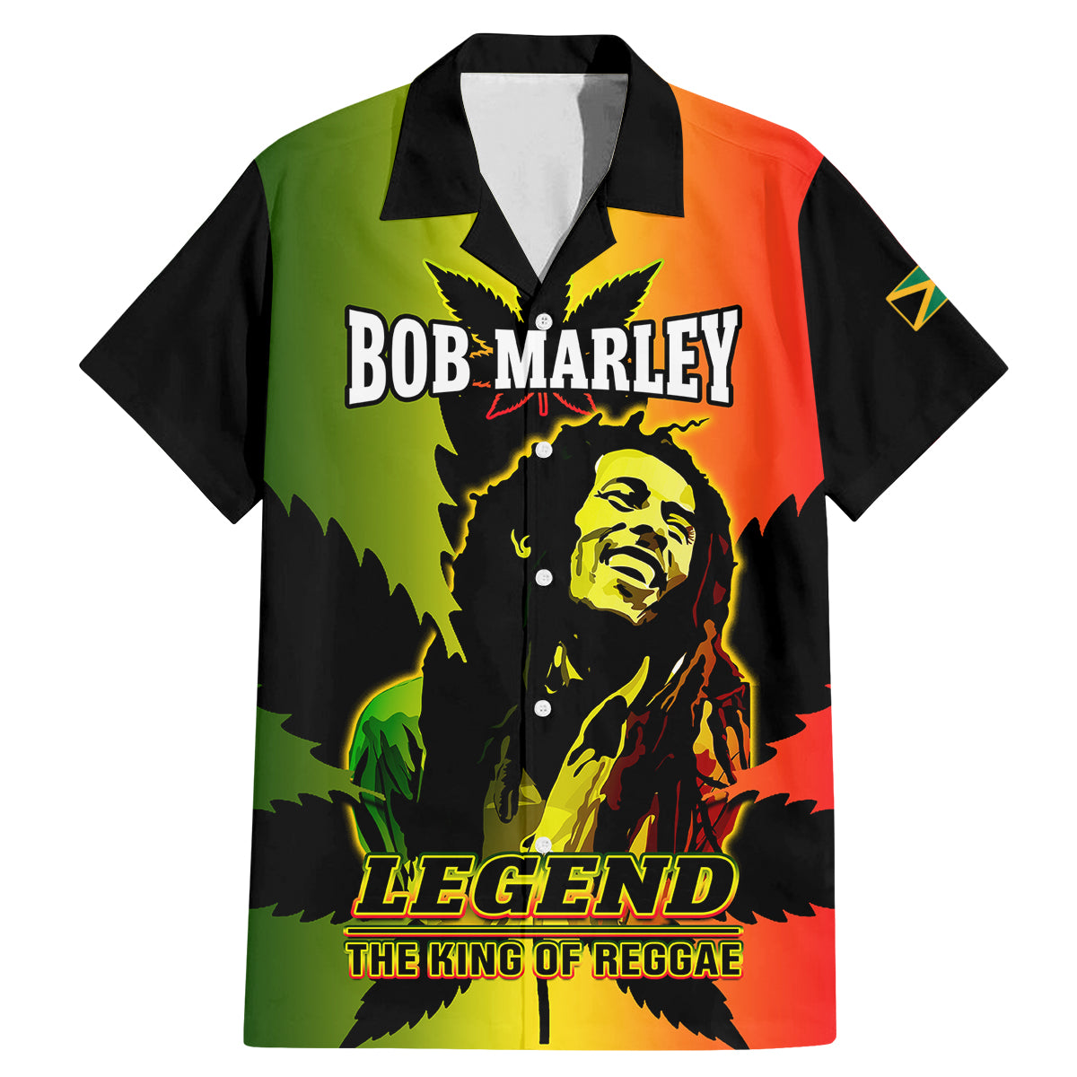 Jamaica Legend Bob Family Matching Mermaid Dress and Hawaiian Shirt The King Of Reggae - Wonder Print Shop