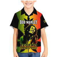 Jamaica Legend Bob Family Matching Mermaid Dress and Hawaiian Shirt The King Of Reggae - Wonder Print Shop