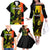 Jamaica Legend Bob Family Matching Off Shoulder Long Sleeve Dress and Hawaiian Shirt The King Of Reggae - Wonder Print Shop