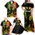 Jamaica Legend Bob Family Matching Off Shoulder Maxi Dress and Hawaiian Shirt The King Of Reggae - Wonder Print Shop