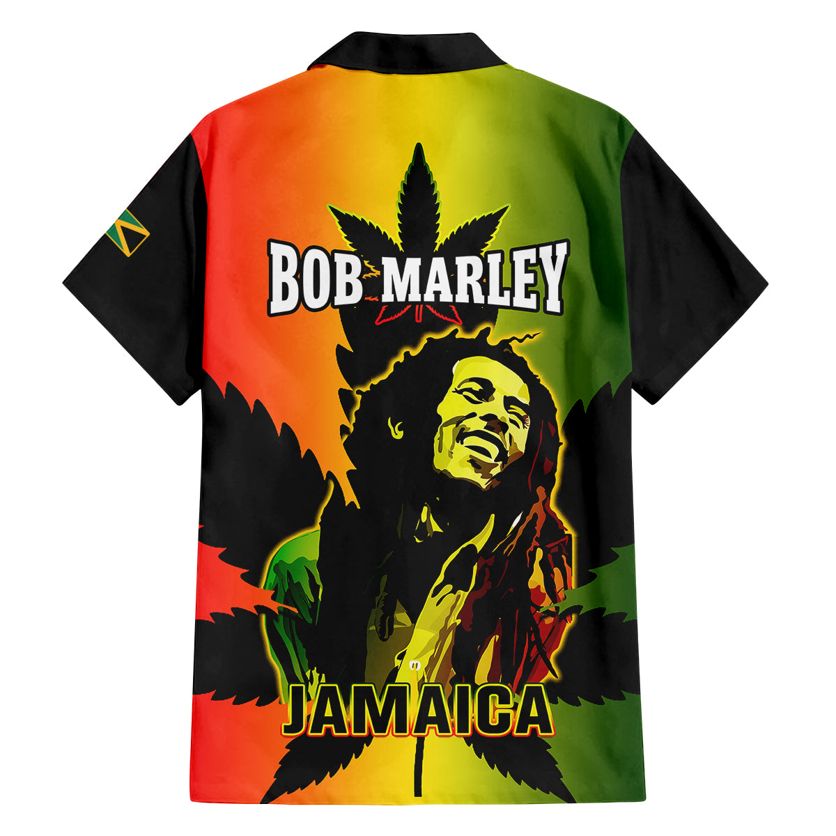 Jamaica Legend Bob Family Matching Off Shoulder Maxi Dress and Hawaiian Shirt The King Of Reggae - Wonder Print Shop